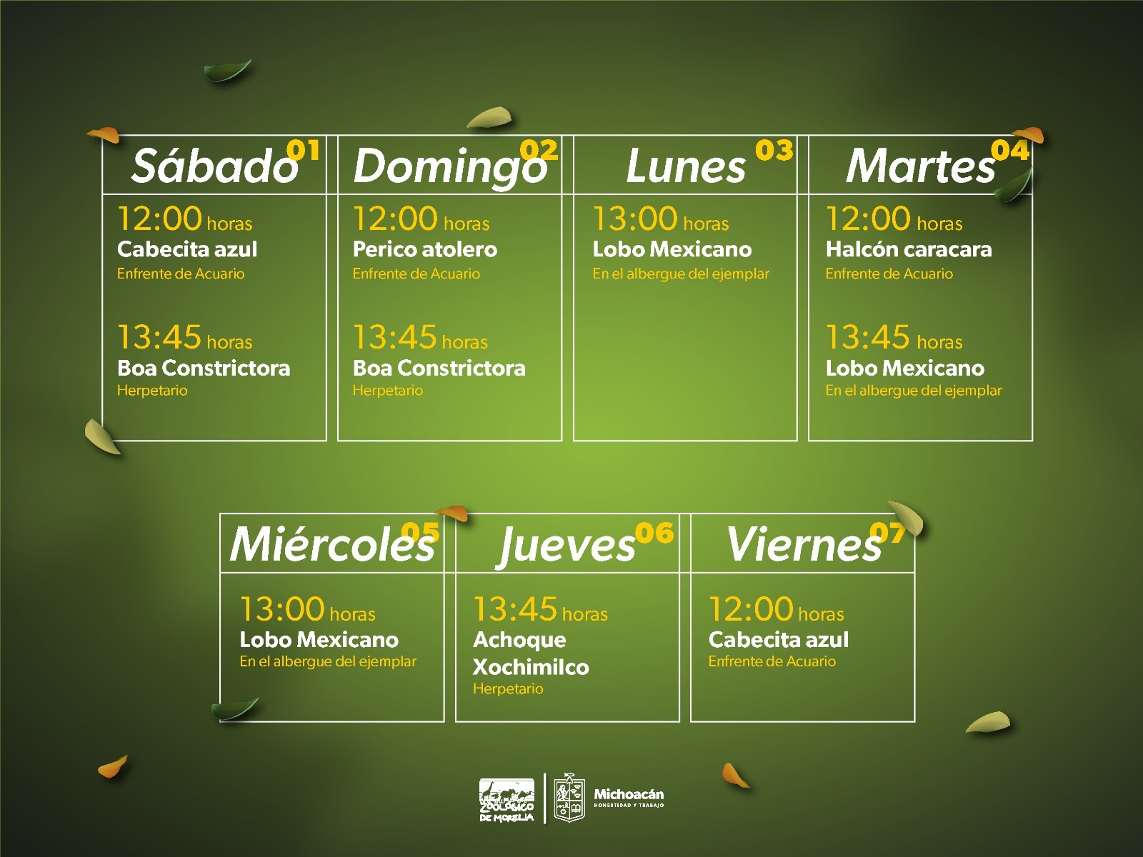  Anuncia Zoológico de Morelia actividades para Semana Santa