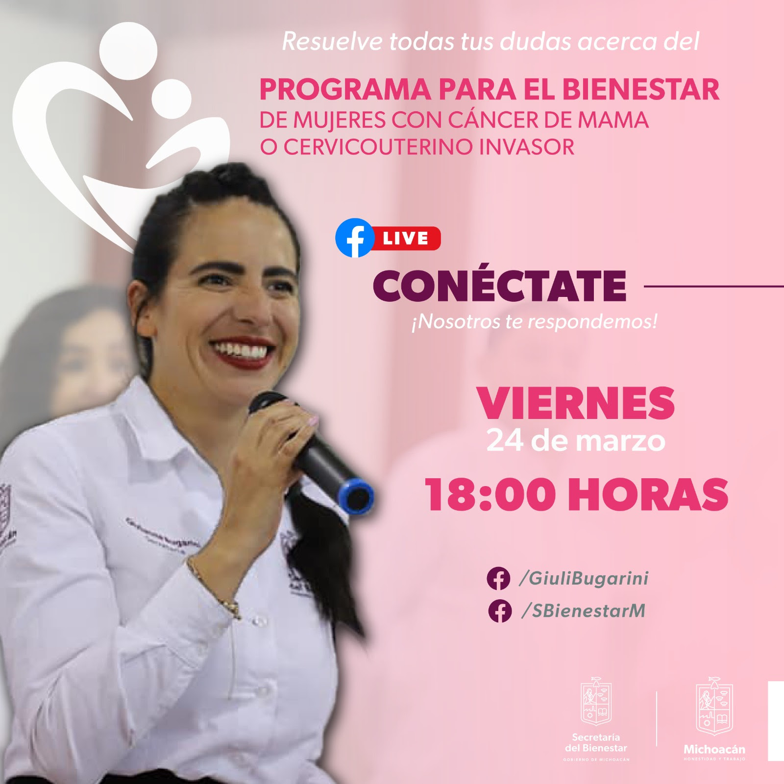Atenderán dudas de manera virtual sobre el programa de mujeres con cáncer