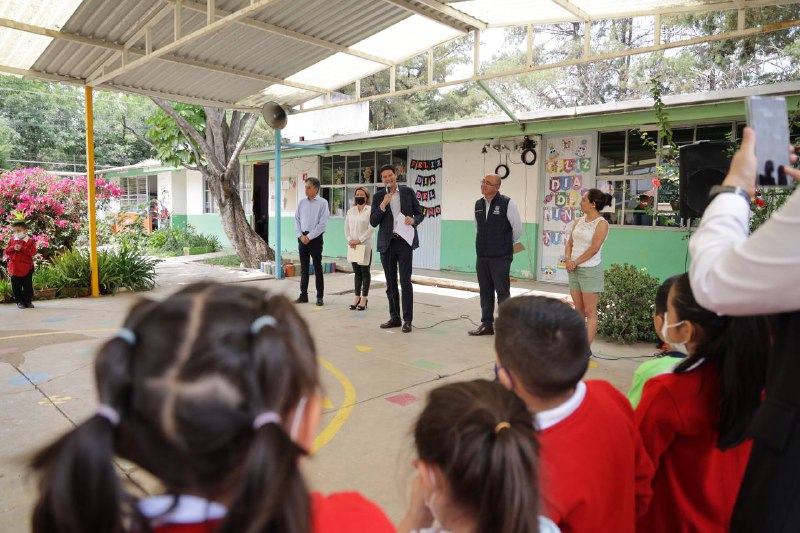 Alfonso Martínez inaugura obra municipal en el preescolar “Juana de Arco”