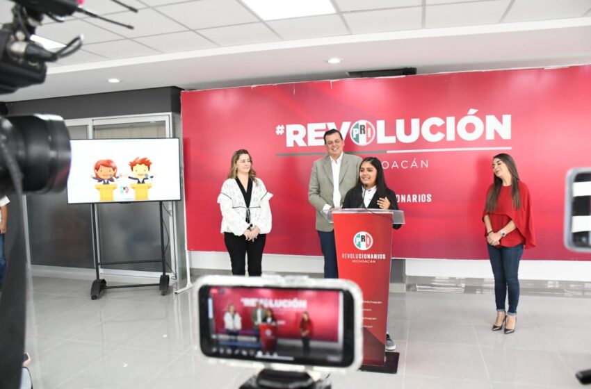  Impulso al deporte, educación y apoyo a madres solteras, propuestas de Aleida Itzel, presidenta del PRI Michoacán por un día