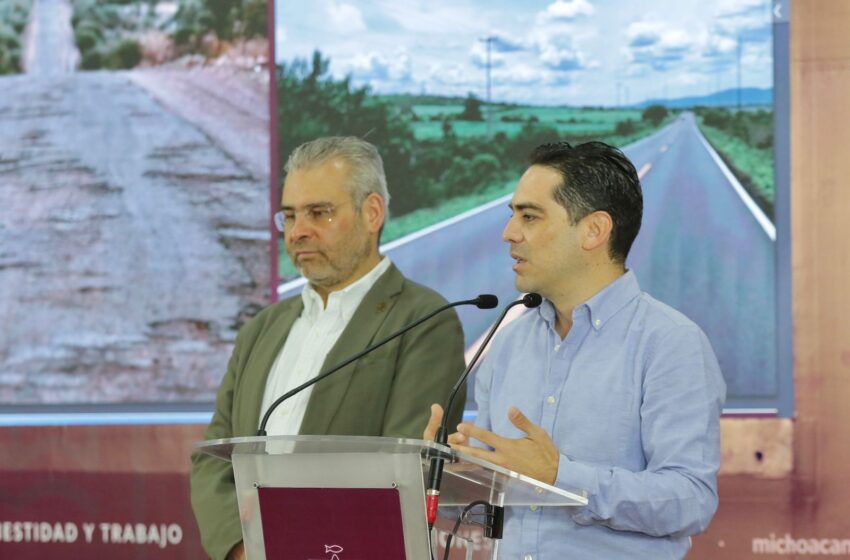 Gobierno de Michoacán anuncia inversión de mil mdp para 7 obras carreteras multianuales