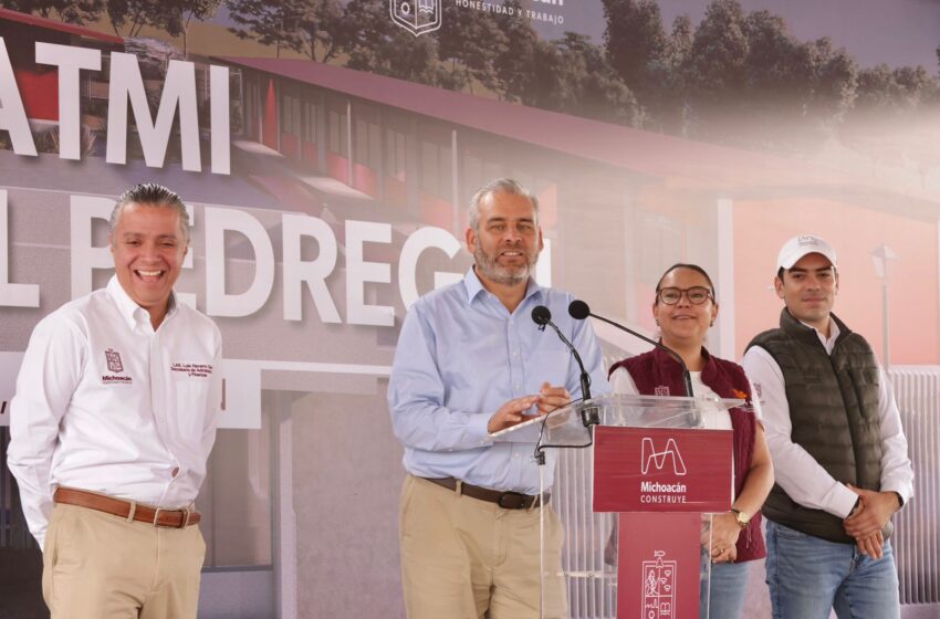 Arranca Bedolla construcción de nuevo plantel del Icatmi en Villas del Pedregal