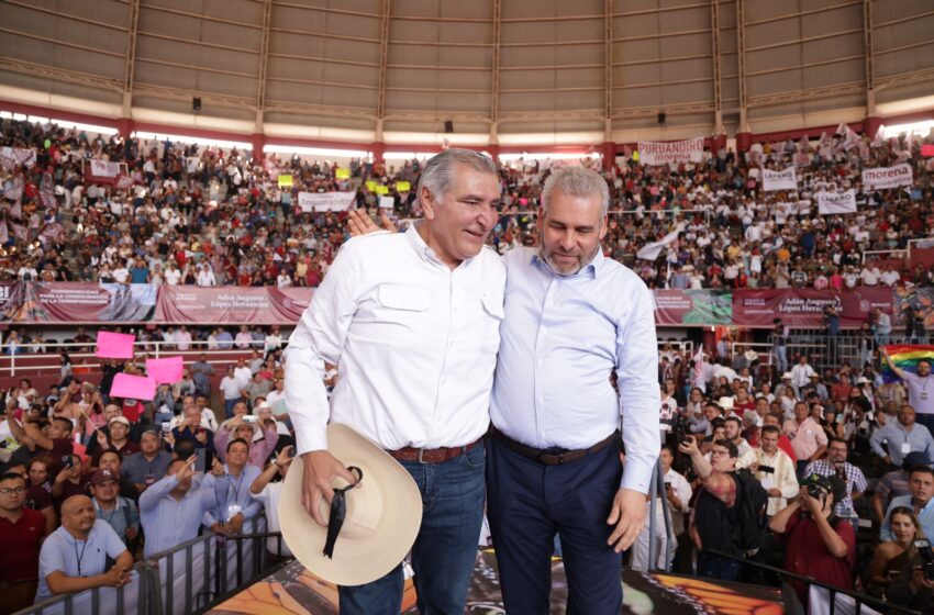  Con apoyo de Adán Augusto, Michoacán hoy tiene gobernabilidad: Bedolla