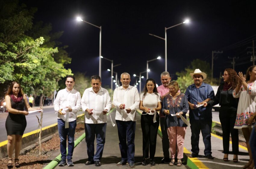  Inaugura Bedolla rehabilitación de avenida en Apatzingán