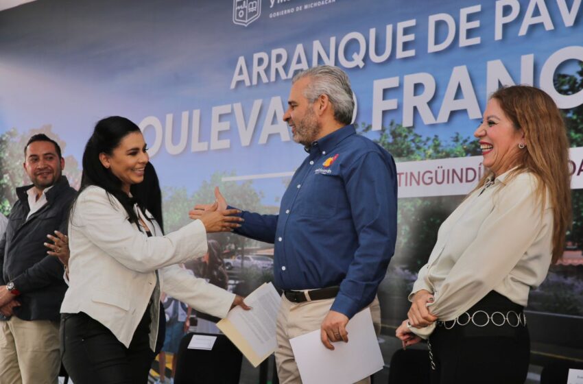  Inicia Bedolla obra regional Faeispum en Tingüindín; beneficiará a Tocumbo y Los Reyes