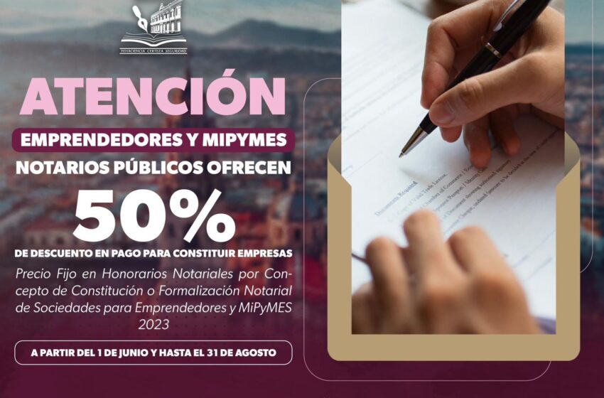 Sedeco invita a acceder al 50% de descuento para constituirse como persona moral