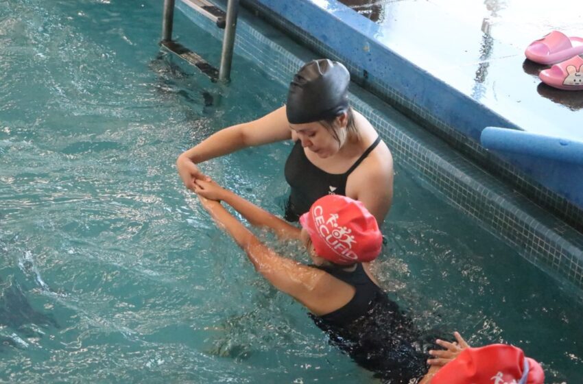  Culmina con éxito la primera semana de cursos de verano y natación: Cecufid