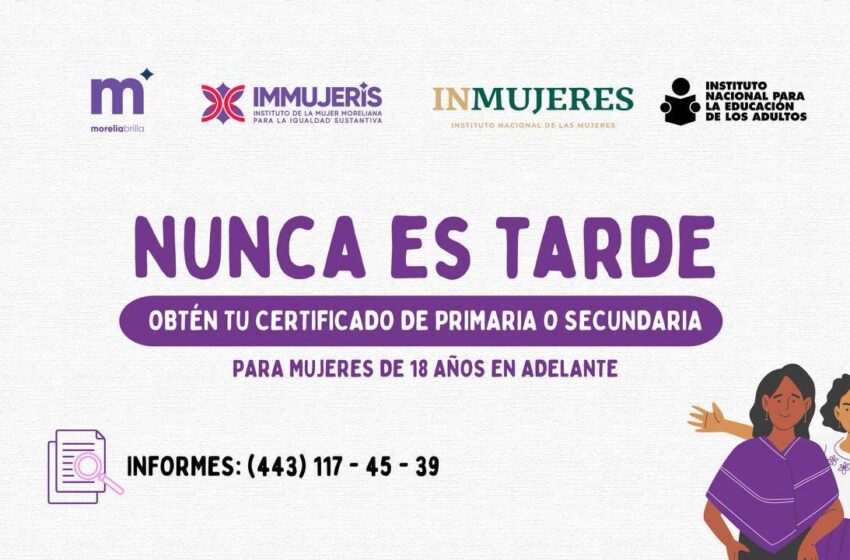  IMMUJERIS invita a morelianas a continuar capacitándose