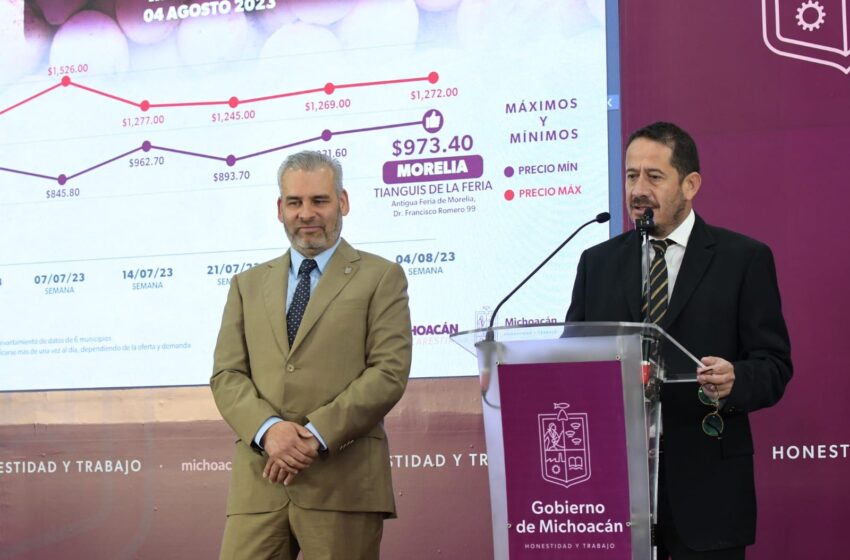  Tiene Morelia el mejor precio de la canasta básica: Sedeco