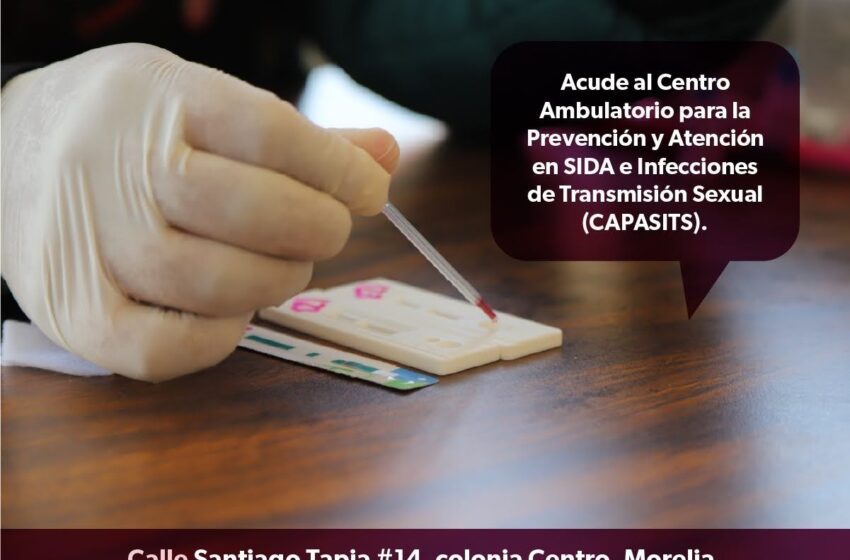  Realiza SSM pruebas rápidas de sífilis y VIH a jóvenes en el CAPASITIS Morelia