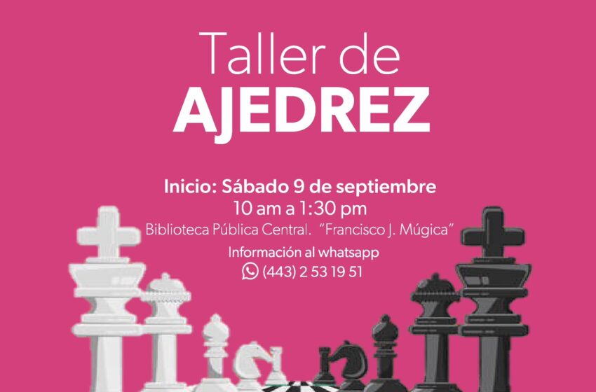 Invita SEE a taller de ajedrez en Biblioteca Pública Central