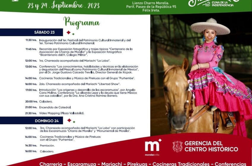  Anuncian el 1er Festival del Patrimonio Cultural Inmaterial de Morelia