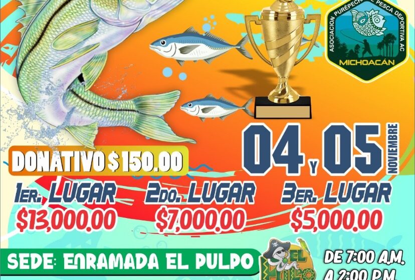 Compesca invita a torneo de pesca deportiva en Lázaro Cárdenas