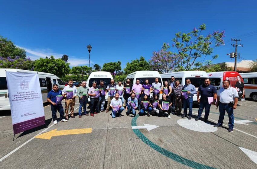 Con “Viajo Segura”, transporte público en Michoacán será referente nacional: Seimujer