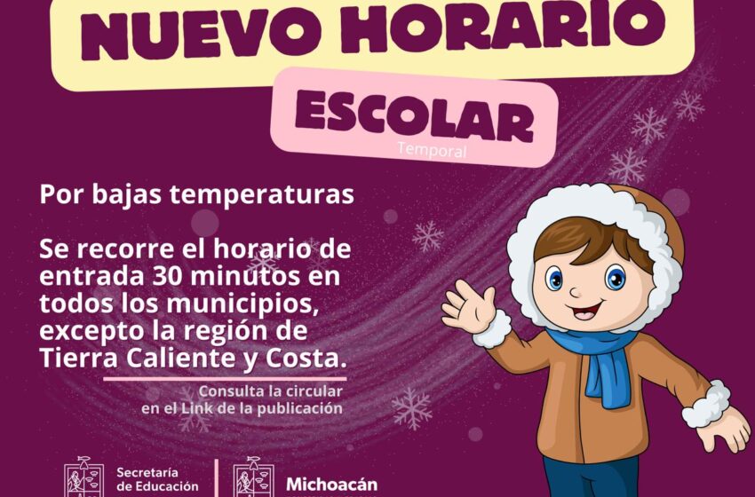  SEE llama a escuelas a tomar medidas preventivas ante frío