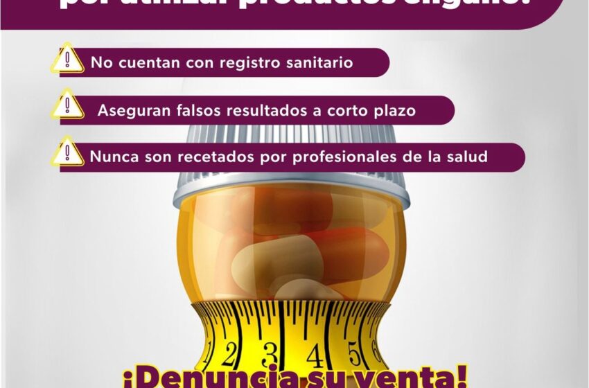  Advierte Coepris riesgos de consumir productos para bajar de peso