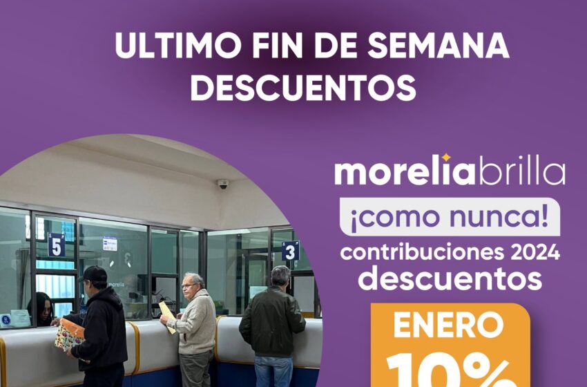  Este miércoles, último día para el descuento del 10% en predial