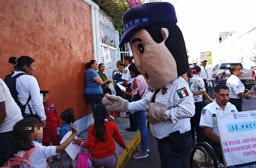  SSP emite recomendaciones para evitar que menores sufran accidentes de tránsito