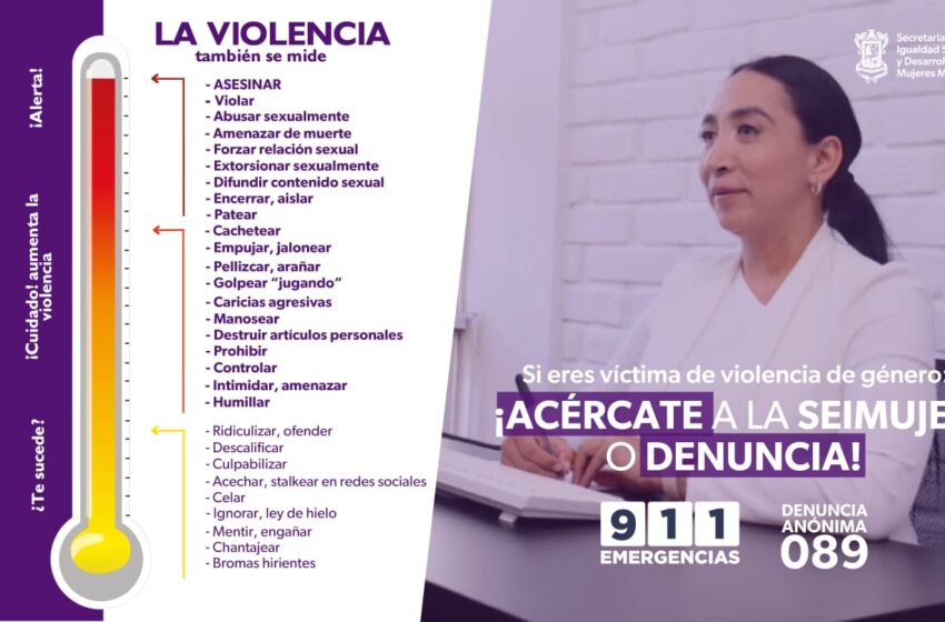 Llama Seimujer a reconocer las fases de la violencia de género y denunciar