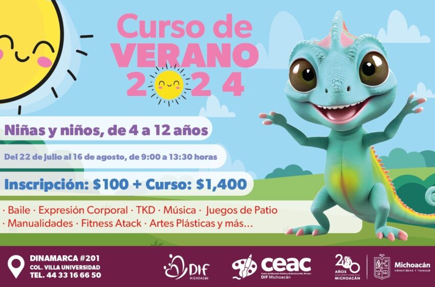  DIF Michoacán abre inscripciones para su curso de verano 2024