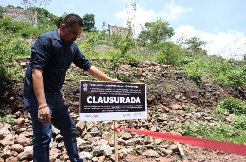  Clausura Proam obras en zona protegida Cerritos del Quinceo