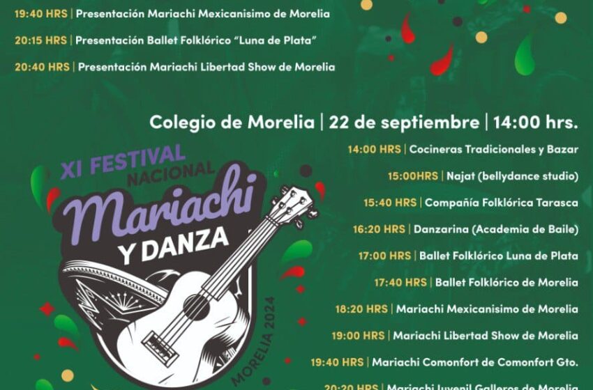  Colegio de Morelia se alista para el “XI Festival del Mariachi y su Danza”