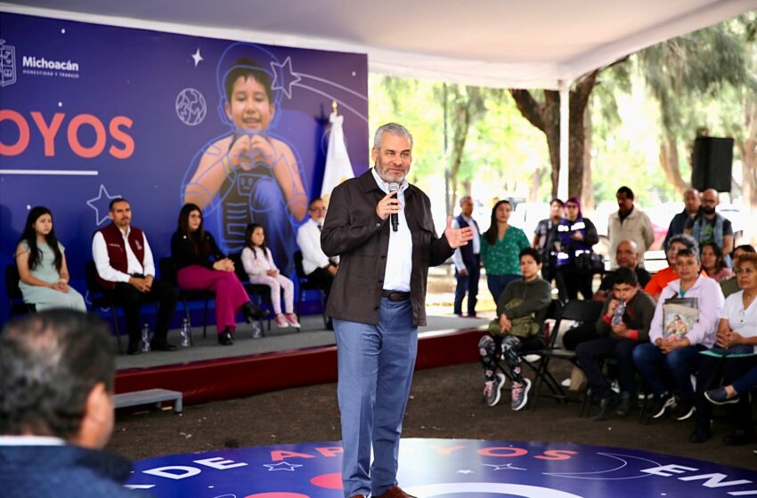  Con Bedolla, Michoacán es pionero en entregar apoyos a mujeres, niñas y niños con cáncer