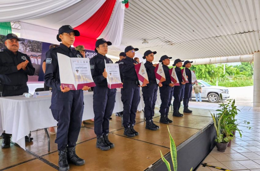  IEESSPP gradúa a la primera generación de policías de proximidad en Manzanillo