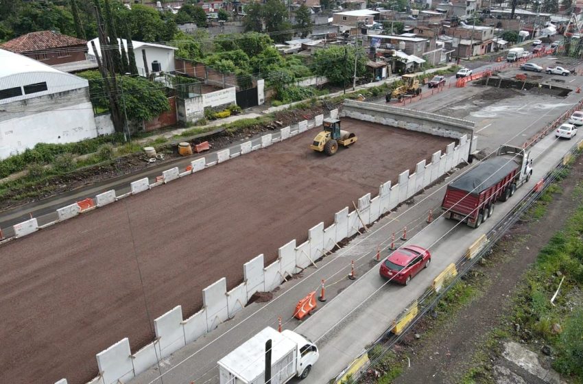  SCOP realiza obras multianuales para reducir el tráfico de Morelia