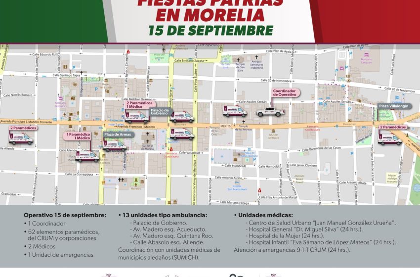  SSM desplegará 64 médicos y paramédicos, así como 13 ambulancias por fiestas patrias