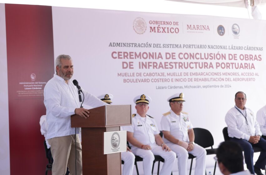 LC lidera comercio nacional con apertura de muelle de cabotaje: Bedolla