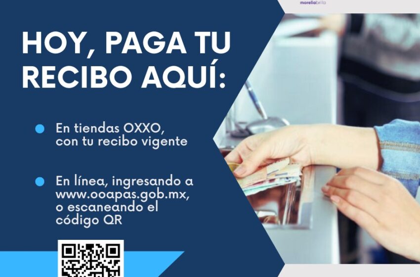  OOAPAS ofrece alternativas de pago para el 30 de septiembre y el 1° de octubre