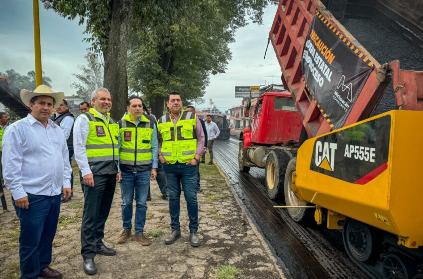  Arranca Bedolla rehabilitación del boulevard Lázaro Cárdenas en Uruapan