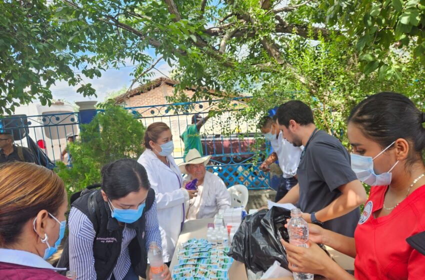  SSM atiende a población afectada por inundaciones en LC, San Lucas y Huetamo