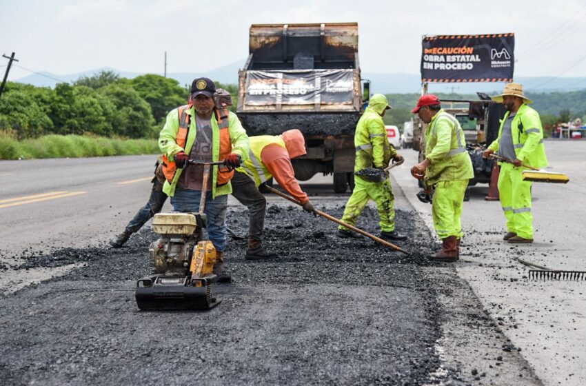  SCOP activa labores de bacheo emergente en carreteras federales