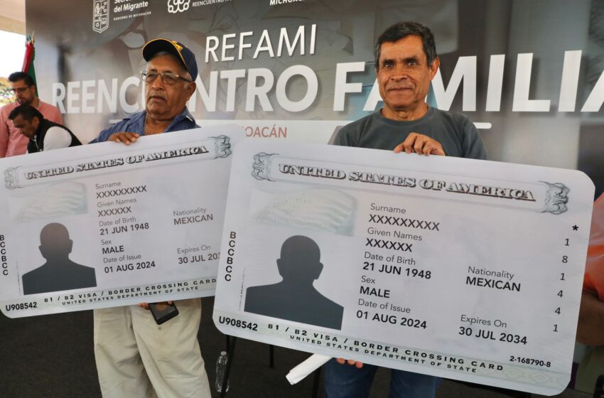  Entregan 60 visas; familias se reencontrarán con sus hijos migrantes: Bedolla