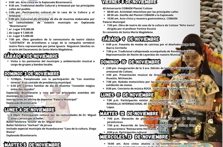  Cuitzeo está de fiesta, celebrará su 18 aniversario como Pueblo Mágico