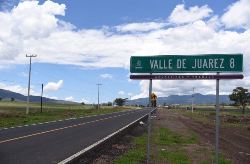  Gobierno de Bedolla concluye conservación de entronque carretero Jiquilpan-Valle de Juárez