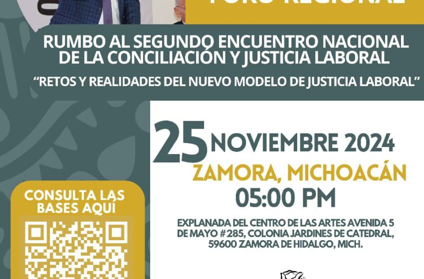  Trabajadores y empleadores de Zamora conocerán los beneficios de la justicia laboral
