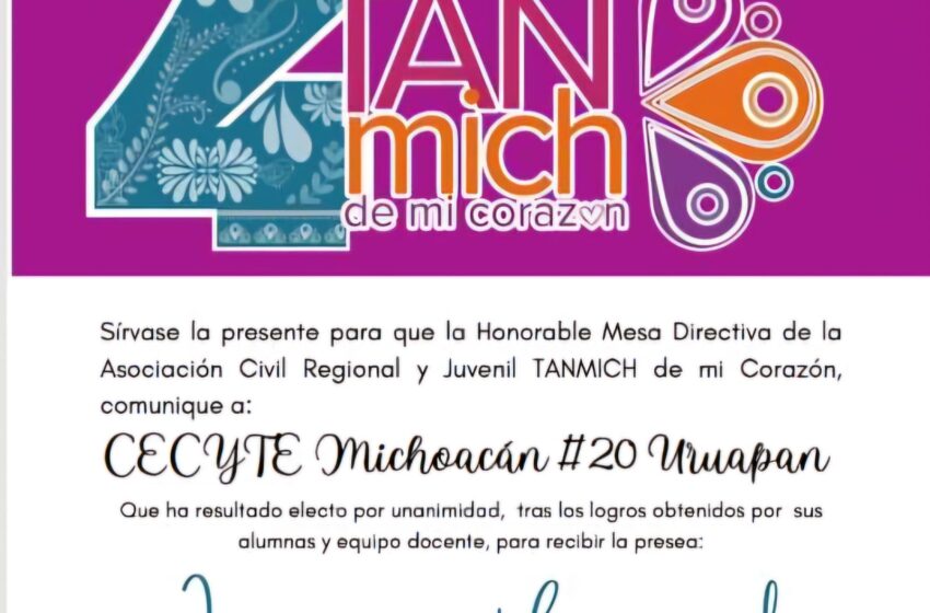  Reconocen al Cecytem Uruapan por trabajo científico que realiza con jóvenes