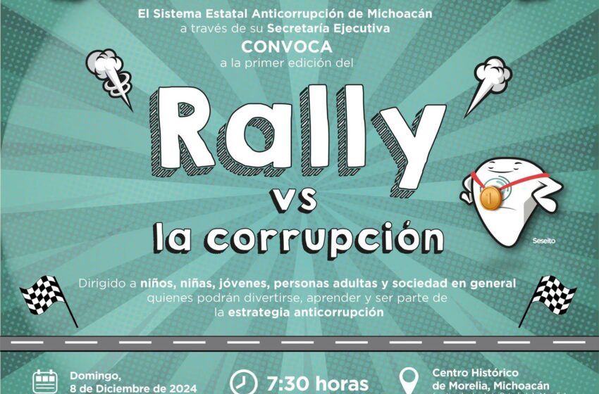 Realizará SEA su primer Rally contra la Corrupción