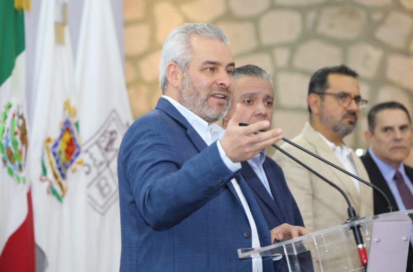  Van 9 mil 438 mdp a infraestructura estatal: Bedolla