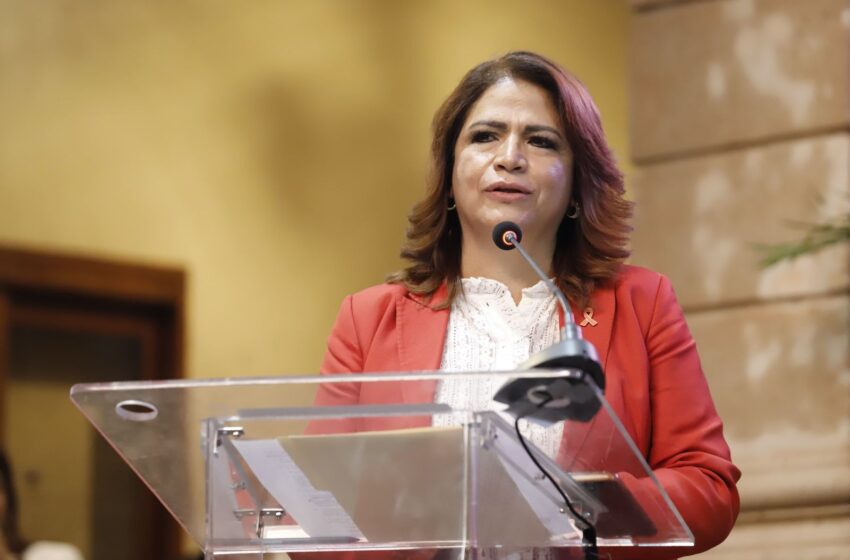  “Es tiempo de mujeres con una vida libre de violencia”, remarca Fabiola Alanís tras la instalación del Punto Naranja en el Congreso
