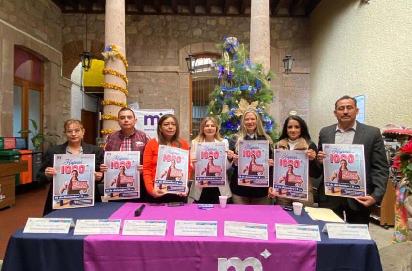  Gobierno de Morelia presenta ‘Mujeres al 1000 x 10’ para el empoderamiento e independencia femenina