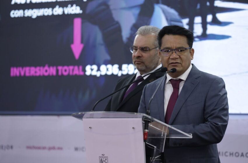  Para seguridad en Morelia, invertidos 10 mdp del Fortapaz: César Erwin