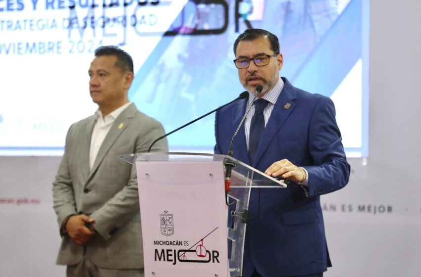  Michoacán reporta la cifra más baja de homicidios en 8 años