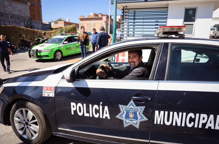  Gobierno de Morelia entrega patrullas en comodato a Charo para fortalecer seguridad en la región