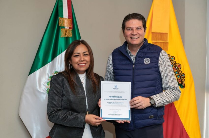  Alfonso Martínez nombra a titular de la Secretaría de la Mujer Moreliana