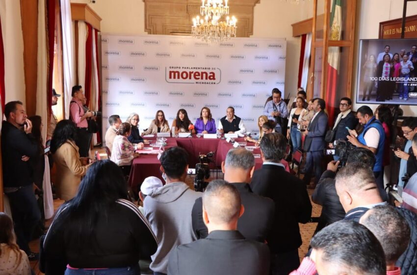 Presenta GP de MORENA avance legislativo durante primeros 100 días