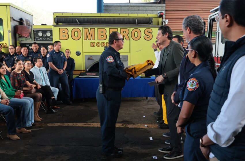  Fortalece Alfonso Martínez a Protección Civil municipal y Bomberos Morelia